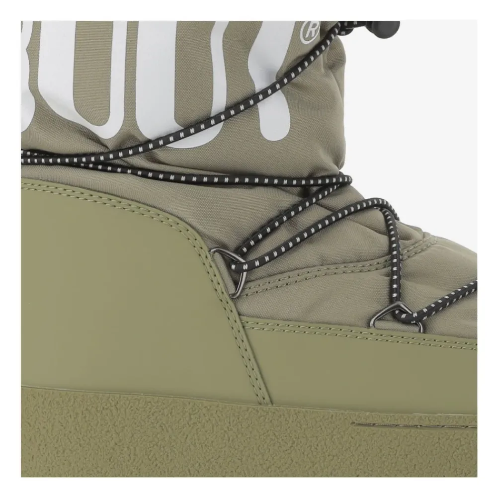 Heren Moon Boot Snowboots|Laarzen^e Nylon Enkellaarzen met Koordjes