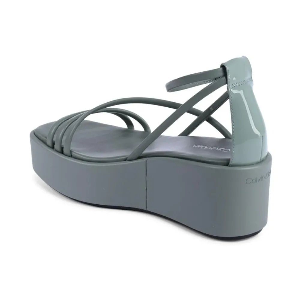 DAMES Calvin Klein Sleehakken^e Plateau Sleehak Sandaal