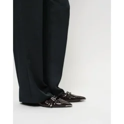 DAMES Dante 6 e Satijnen Gekreukte Wijde Pijp Broek