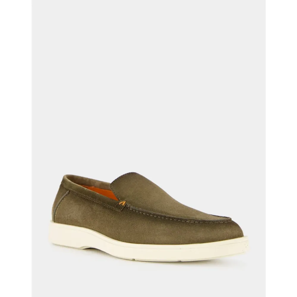 Heren Santoni Instappers & Slip Ons^e Suède Loafers