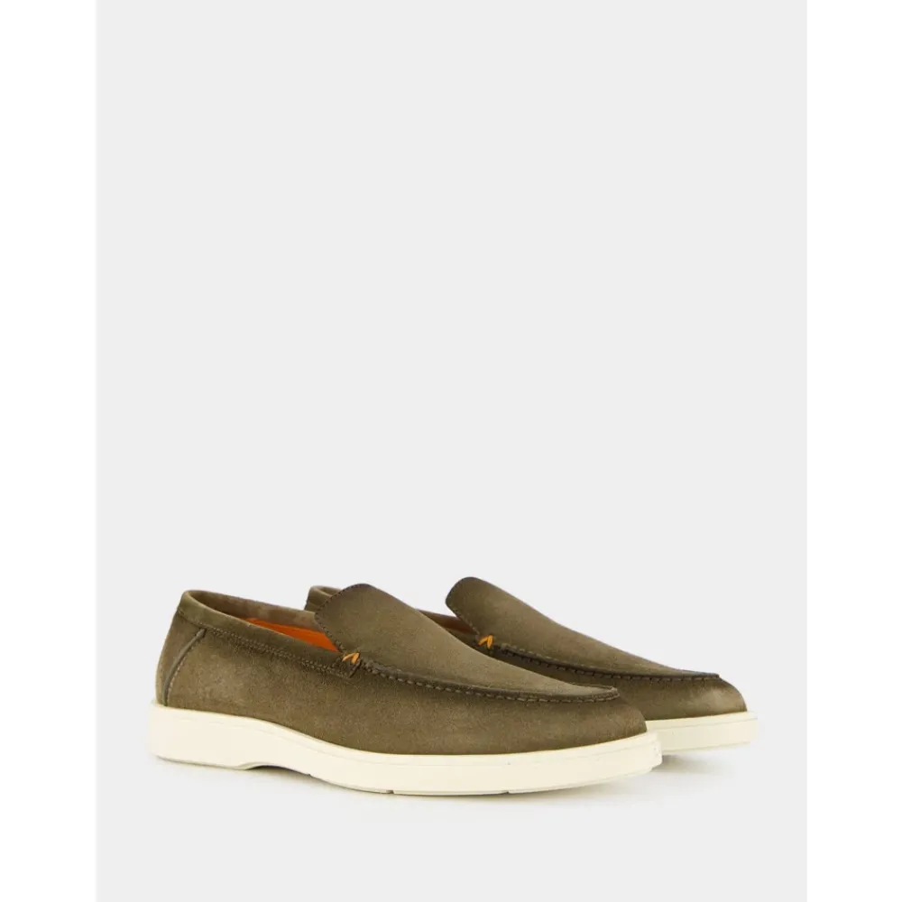 Heren Santoni Instappers & Slip Ons^e Suède Loafers