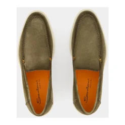 Heren Santoni Instappers & Slip Ons^e Suède Loafers