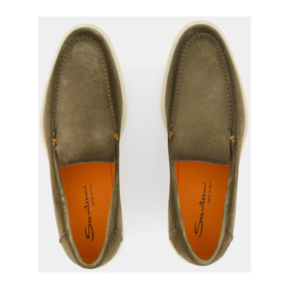 Heren Santoni Instappers & Slip Ons^e Suède Loafers