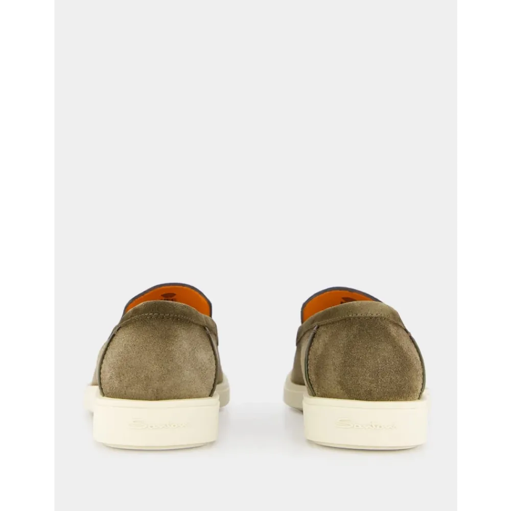 Heren Santoni Instappers & Slip Ons^e Suède Loafers