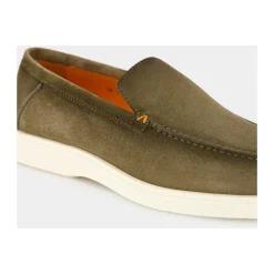 Heren Santoni Instappers & Slip Ons^e Suède Loafers