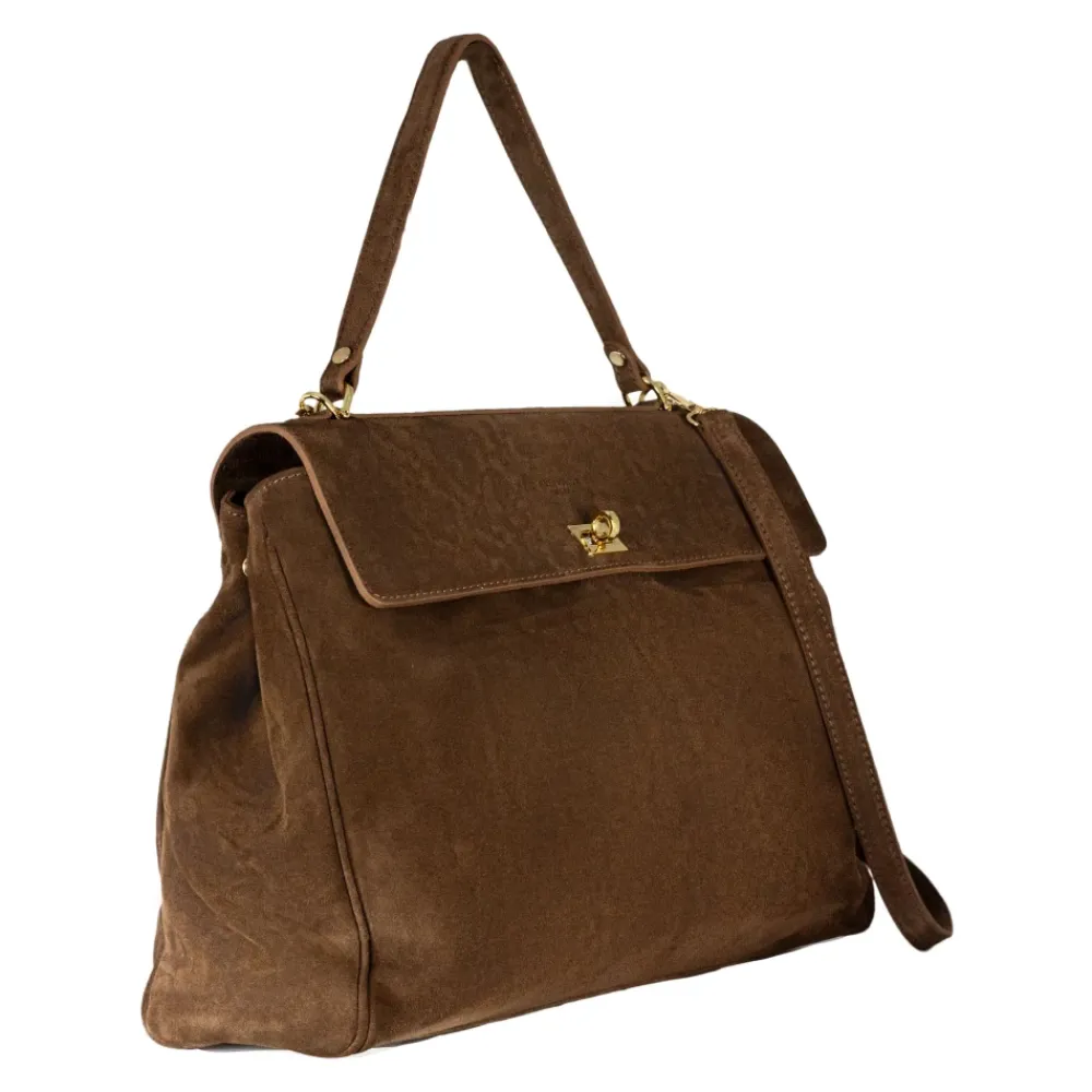 DAMES AVENUE 67 Handtassen^Grote Zachte Suède Tas