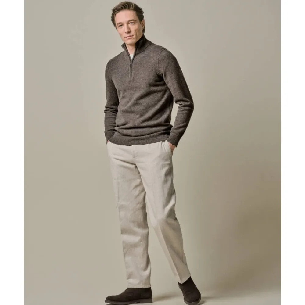 Heren Profuomo Truien & Vesten^Half Zip e Pullover Sweater