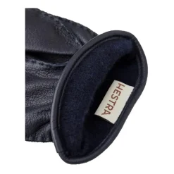 Heren Hestra Handschoenen^Handgemaakte elandleren handschoenen met kasjmier voering