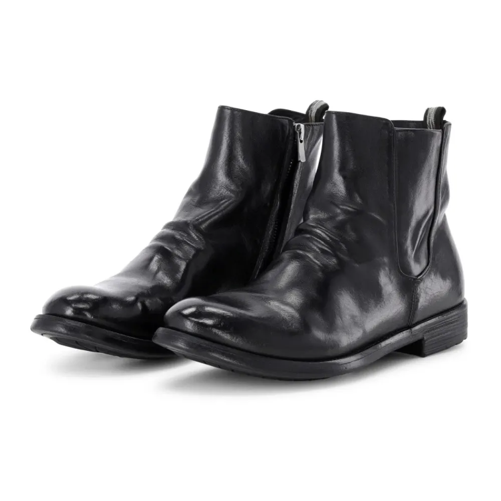 Heren Officine Creative Laarzen^Handgemaakte leren enkellaarzen