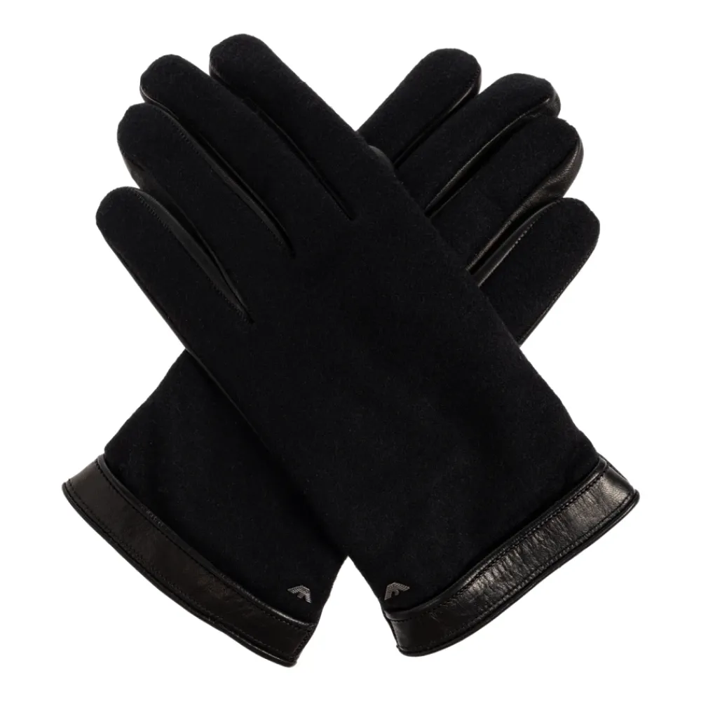 Heren Emporio Armani Handschoenen^Handschoenen met een applicatie in de vorm van een logo