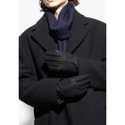 Heren Emporio Armani Handschoenen^Handschoenen met een applicatie in de vorm van een logo