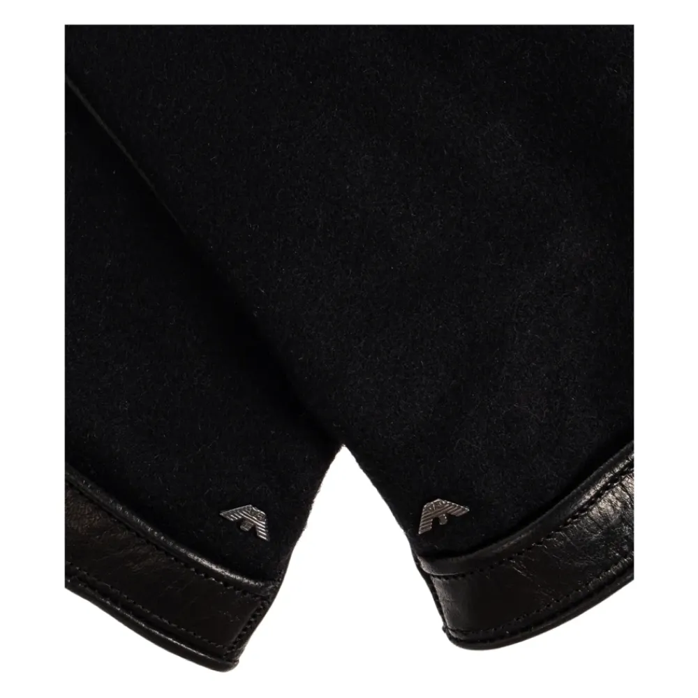 Heren Emporio Armani Handschoenen^Handschoenen met een applicatie in de vorm van een logo