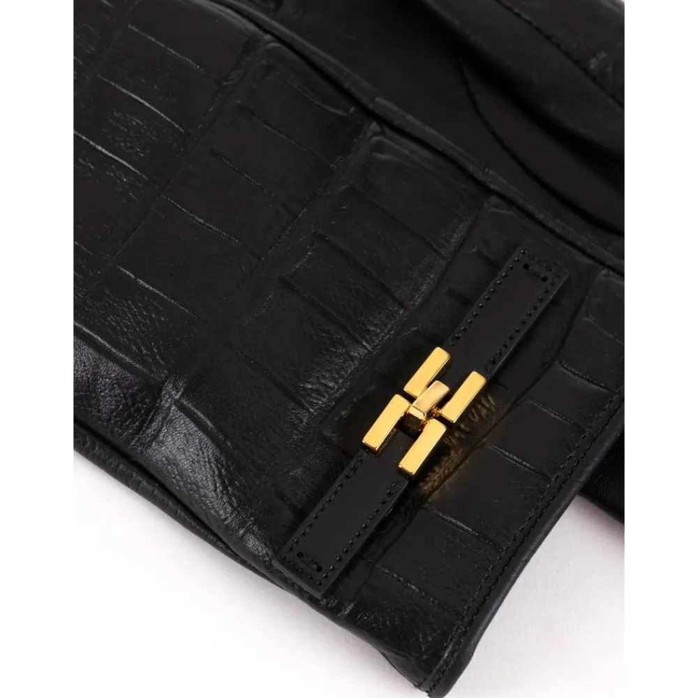 DAMES Elisabetta Franchi Handschoenen^Handschoenen van nappaleer met logo detail