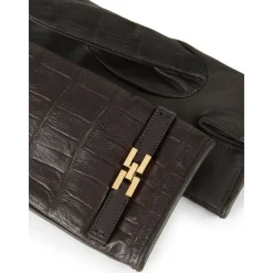 DAMES Elisabetta Franchi Handschoenen^Handschoenen van nappaleer met logo detail