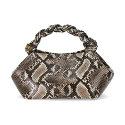 DAMES Ganni Handtas met Python Print