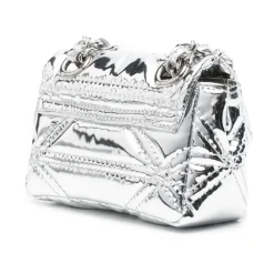 DAMES Vivienne Westwood Heuptassen^Harlequin Quilting Zilveren Kettingband Tas