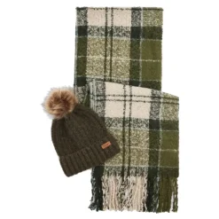 Barbour Hat and Scarf Set