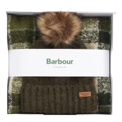 Barbour Hat and Scarf Set