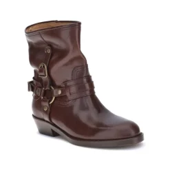 DAMES Isabel Marant Laarzen^Heiko Leren Enkellaarzen