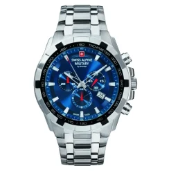 DAMES Swiss Alpine Military Heren Chronograaf Horloge 10 Atm 46 mm 7043.9135