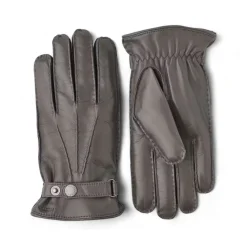 Heren Hestra Handschoenen^Heren Leren Winterhandschoenen met Wol