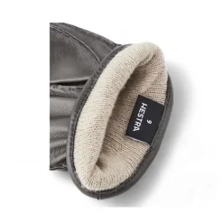 Heren Hestra Handschoenen^Heren Leren Winterhandschoenen met Wol