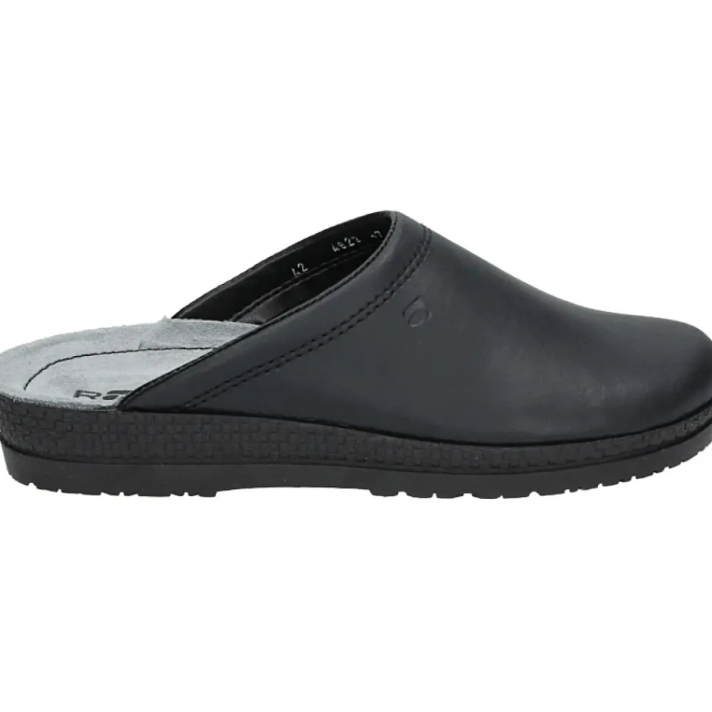 Heren Rohde Pantoffels^Heren Pantoffels Leren Rubberen Zool