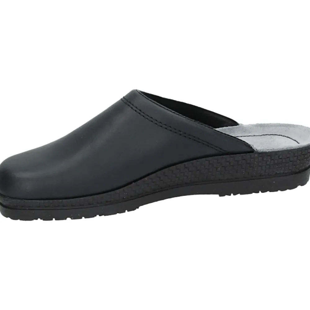 Heren Rohde Pantoffels^Heren Pantoffels Leren Rubberen Zool
