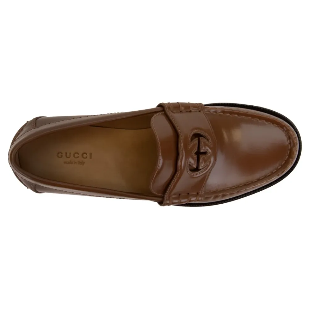 Heren Gucci Heren Slip-On Leren Loafers
