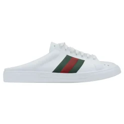 Heren Gucci Heren Slip-On Sandalen met Bicolor Banden
