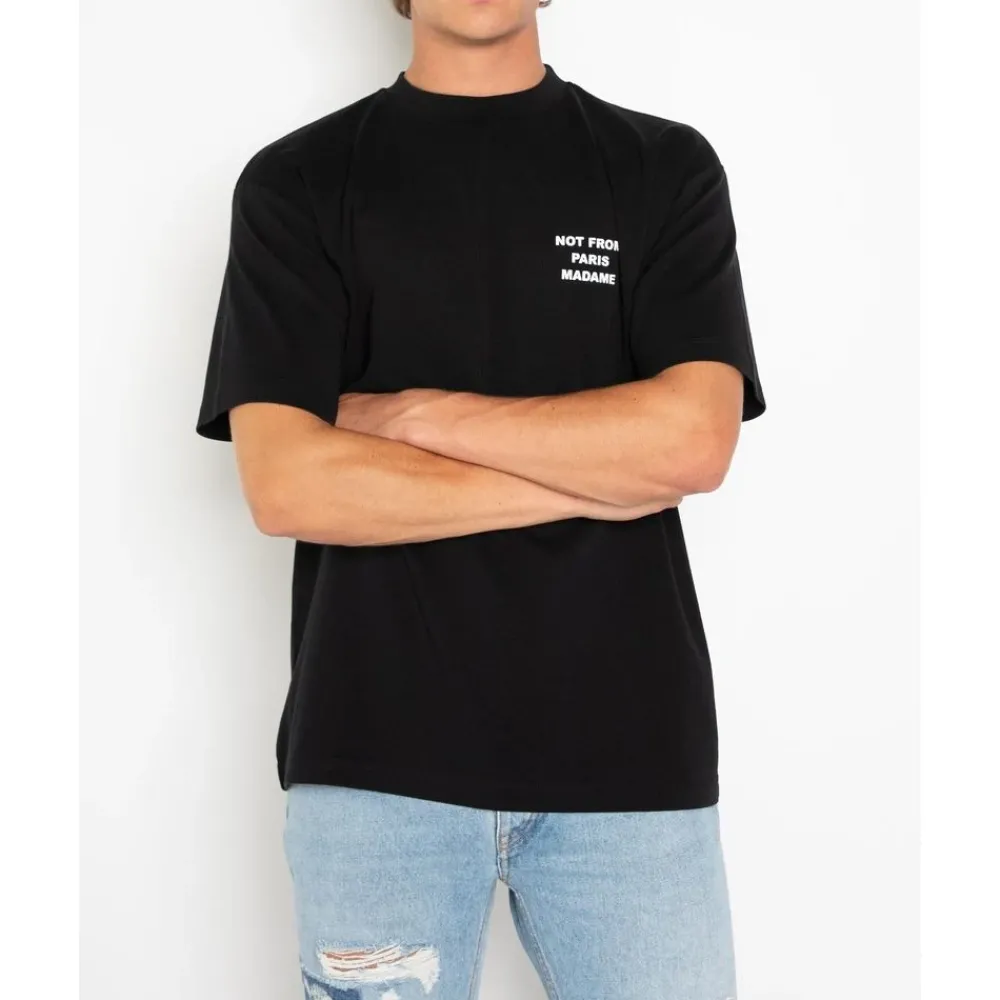 Heren Drole de Monsieur Heren Slogan T-shirt