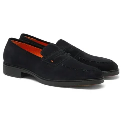 Heren Santoni Instappers & Slip Ons^Heren suède Easy loafer