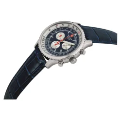 Heren Swiss Alpine Military Horloges^Herenhorloge 45 mm lederen band 7078.9535