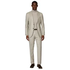 Heren Boggi Milano Herenkostuum in keper van zuivere wol