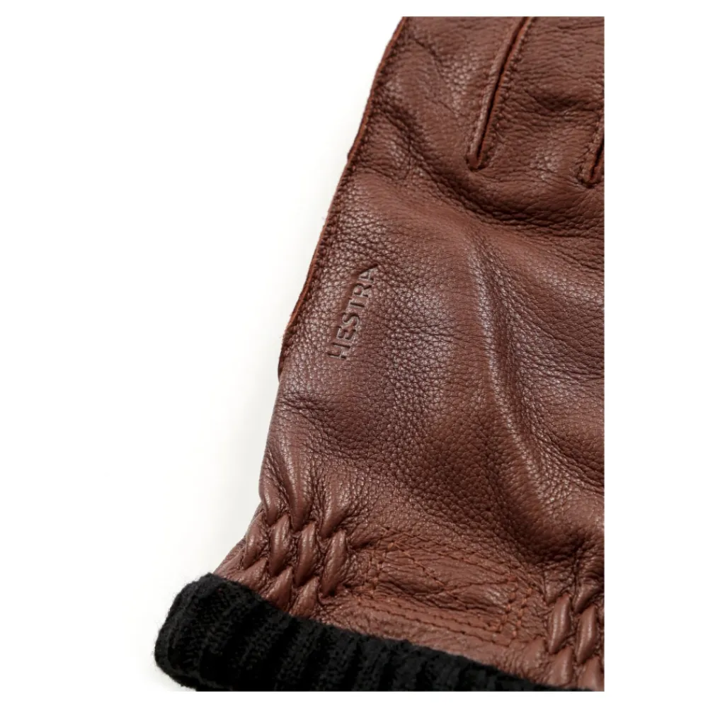 Heren Hestra Hertenleren handschoenen met fleecevoering