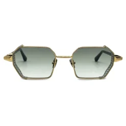 Heren John Dalia Hexagonaal Gouden Zonnebril