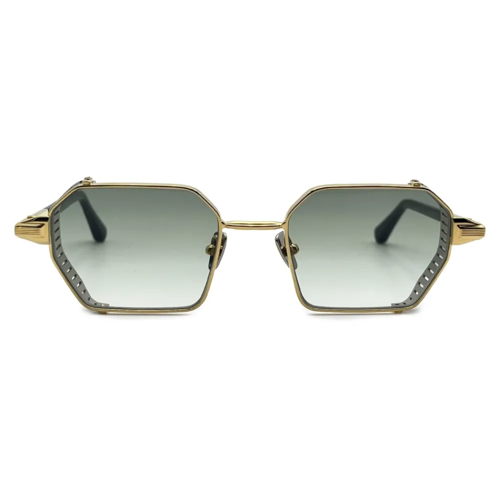Heren John Dalia Hexagonaal Gouden Zonnebril