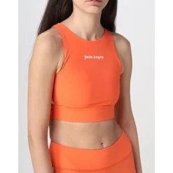 Palm Angels High Neck Slim Fit Sport Top
