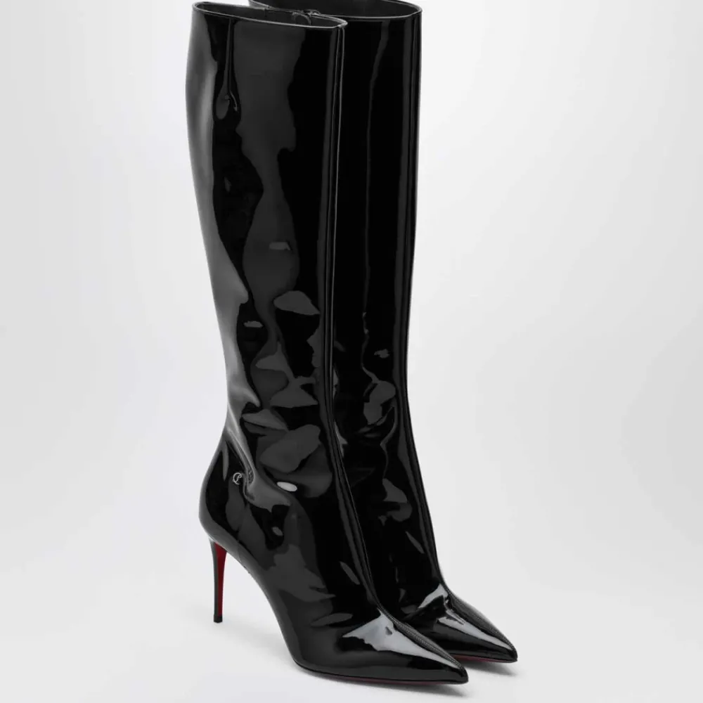 DAMES Christian Louboutin Enkellaarsjes^Hoge Hak Hot Chick Pomp