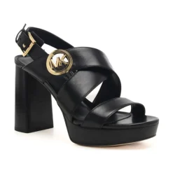 DAMES Michael Kors Sandalen^Hoge hak leren sandaal met plateau