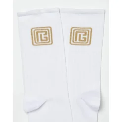 Balmain Ondergoed & Sokken^Hoge Sokken met PB Labyrint Monogram