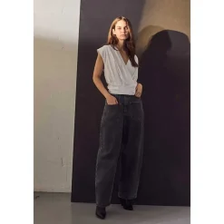 DAMES Haute L'Amitié Hoge taille e jeans met grote zakken