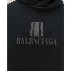 DAMES Balenciaga Hoodie met lange mouwen en logoprint