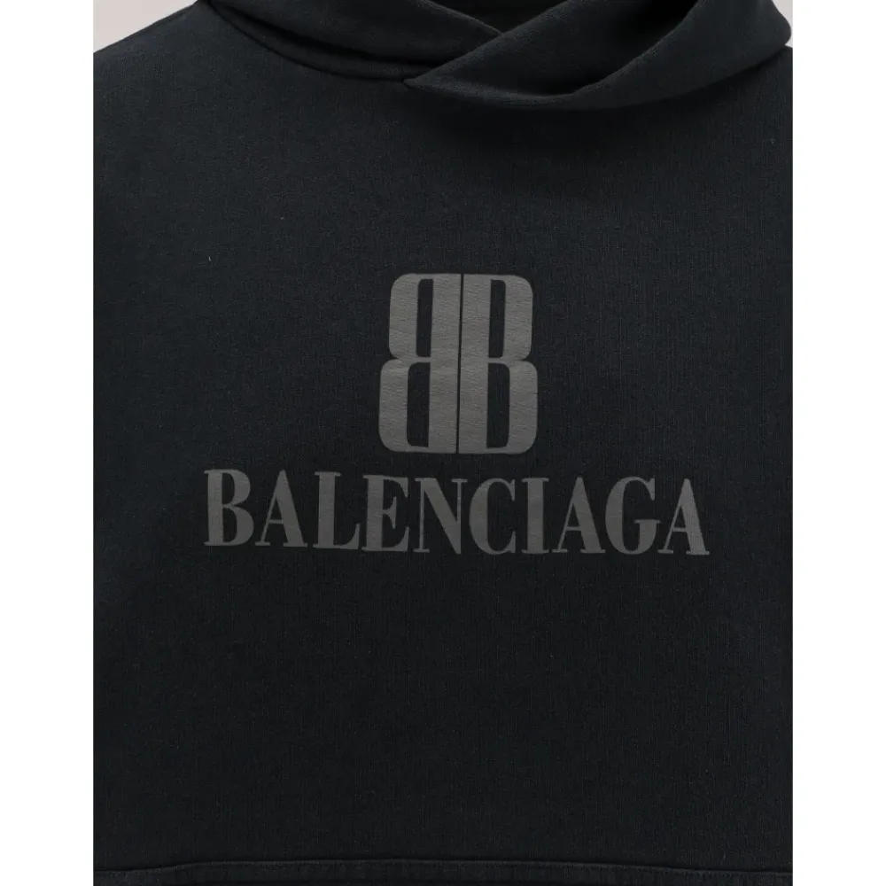 DAMES Balenciaga Hoodie met lange mouwen en logoprint