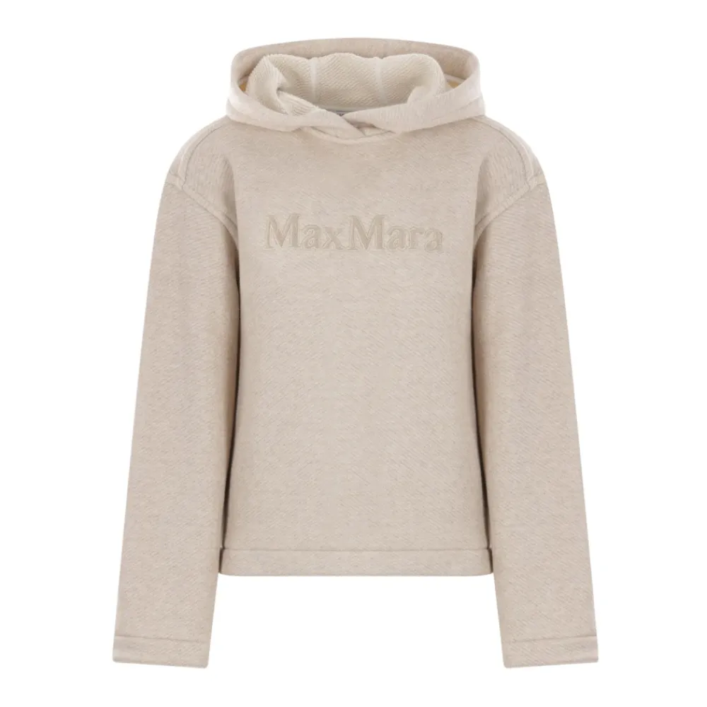 DAMES Max Mara Hoodie met Logo Borduurwerk