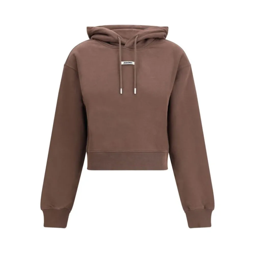 DAMES Jacquemus Hoodies & Sweatvesten^Hoodie met logo en trekkoord