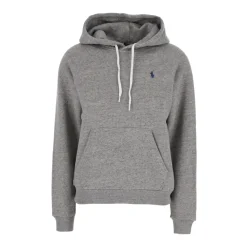 DAMES Polo Ralph Lauren Hoodie met trekkoord in de capuchon en ponyborduursel aan de voorkant