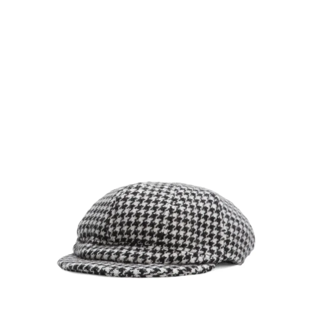 Heren Dolce & Gabbana Houndstooth Patroon Witte Hoeden