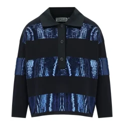 DAMES Essentiel Antwerp Illuminati Gebreide Poloshirt