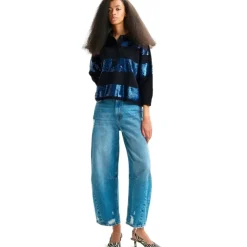 DAMES Essentiel Antwerp Illuminati Gebreide Poloshirt